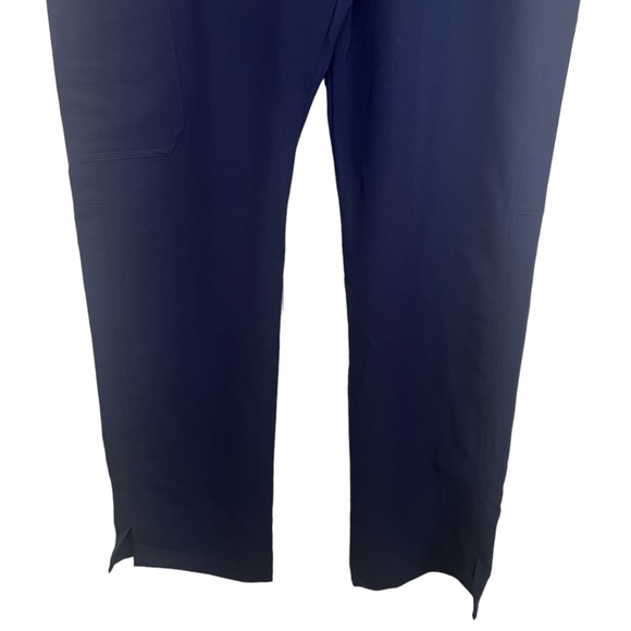 Figs Navy Blue High Waisted Kade Cargo Medical Scrub Pants Size Medium - Picture 5 of 9